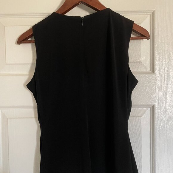 Calvin Klein Pearl Embellished Black Sleeveless Top - Picture 6 of 12